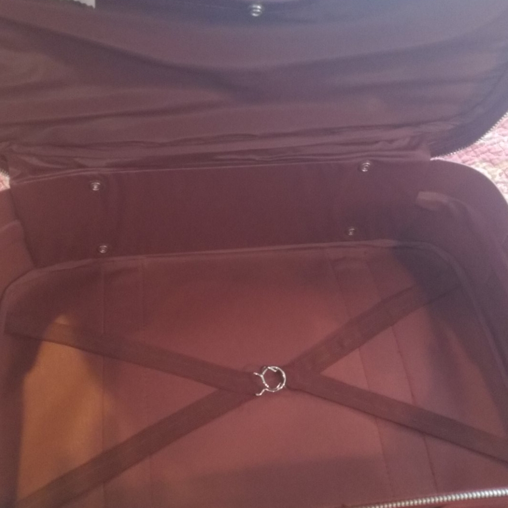 Pair of vintage red luggage - Picture 6 of 8